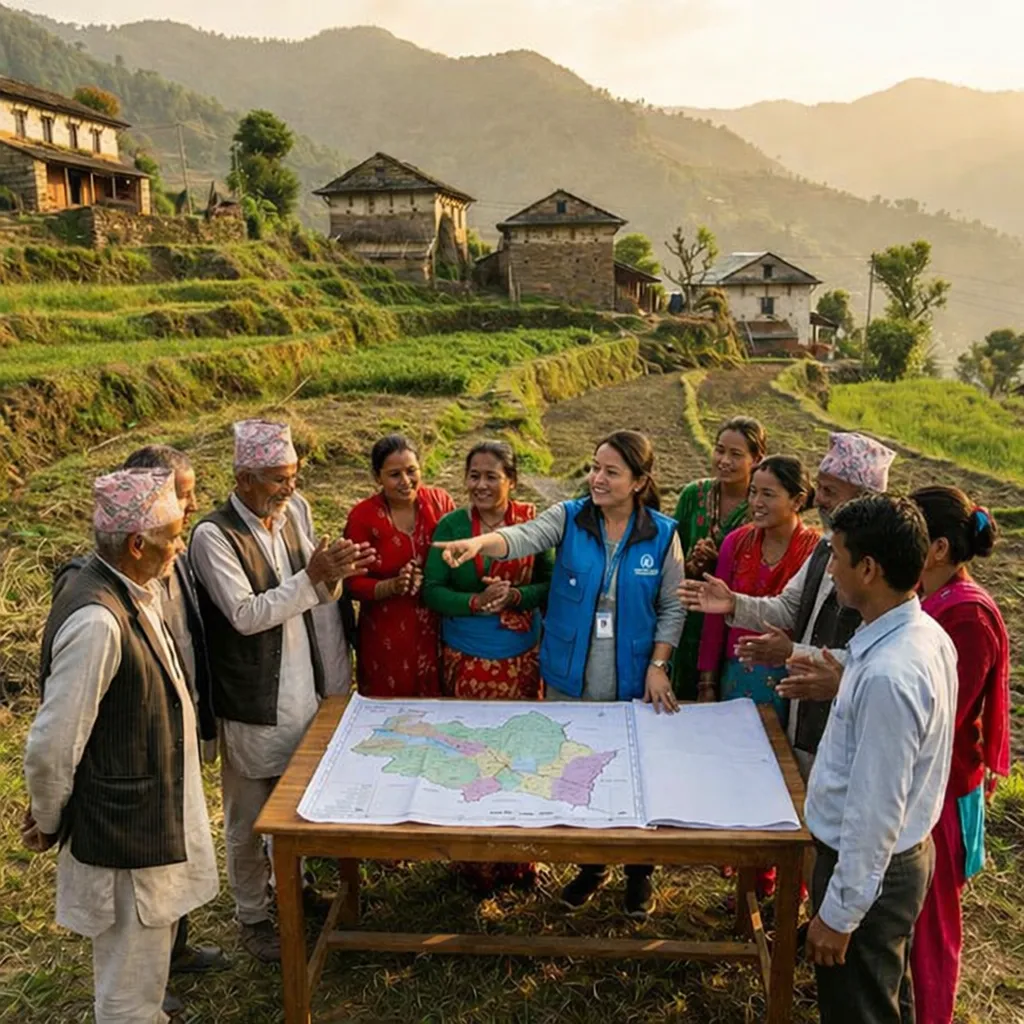 happy peoples with banner against TB
